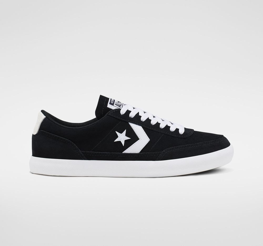 Billige Converse Lave Pa Nett Net Star Classic Semsket Skinn Dame Svarte Hvite